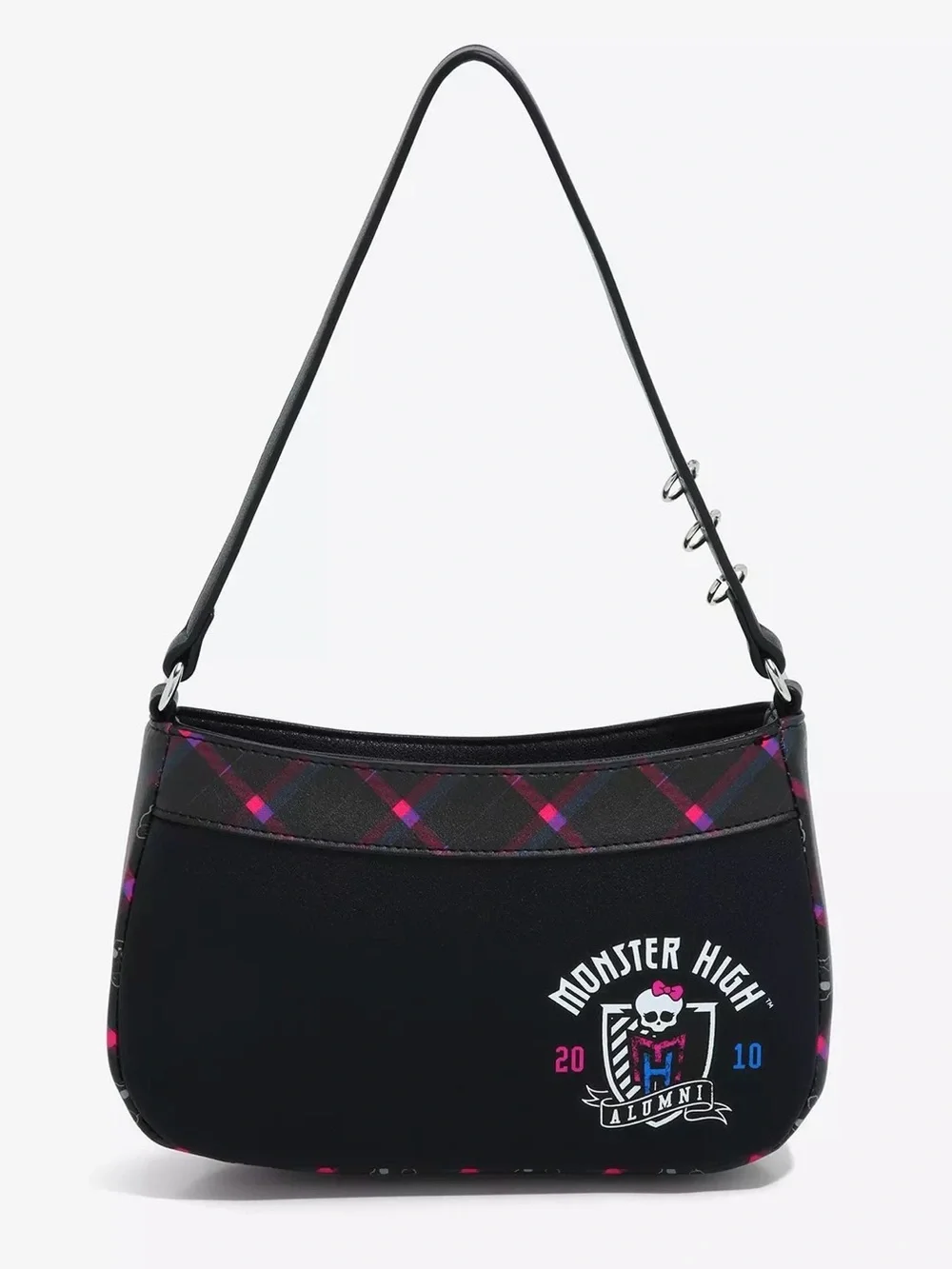monster high Black and Pink Chain Charm Crossbody Bag